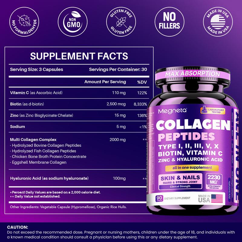 Megneto Collagen Peptides 5 Types Complex